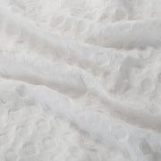 WAFFLE SHOWER CURTAIN 100% COTTON WHITE 350 GSM